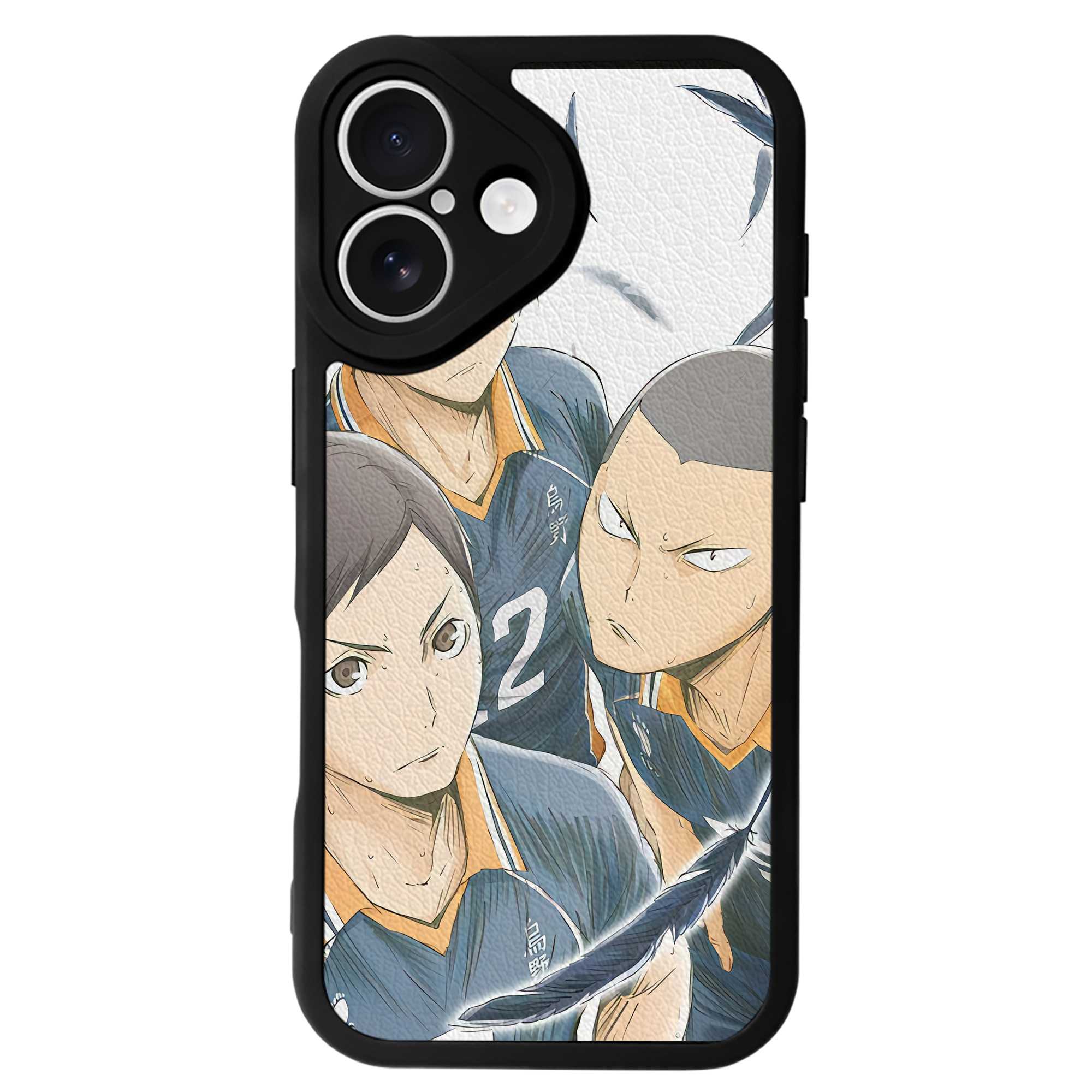 （画像用） ハイキュー!! Haikyu!! 【iPhone 16シリーズ対応】シリコンスマホケース（レザー調） 材質：シリコン